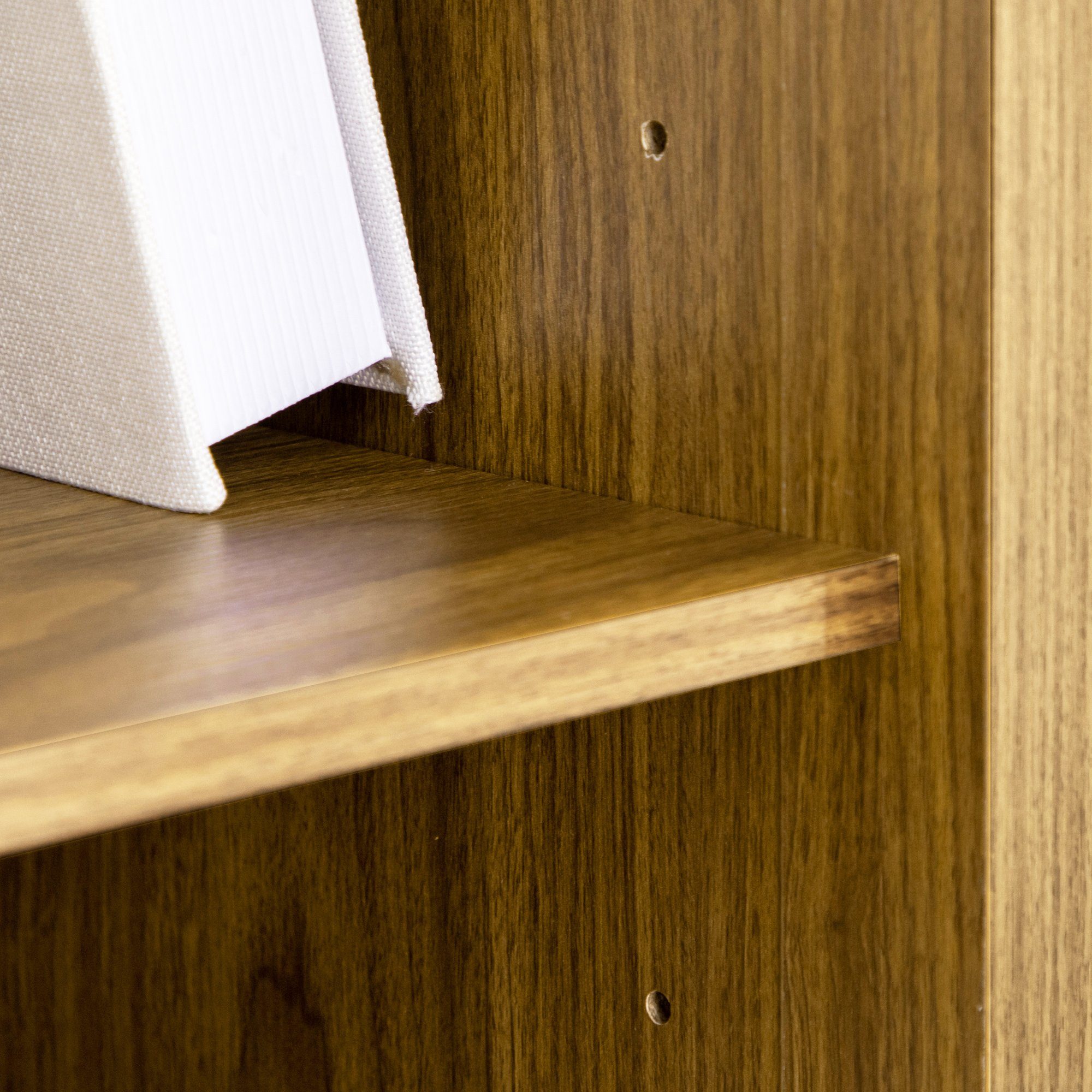 HOMCOM Bücherregal Standregal, in Wiener-Geflecht-Optik 1-tlg., BxLxH: 34.5x60x162 cm