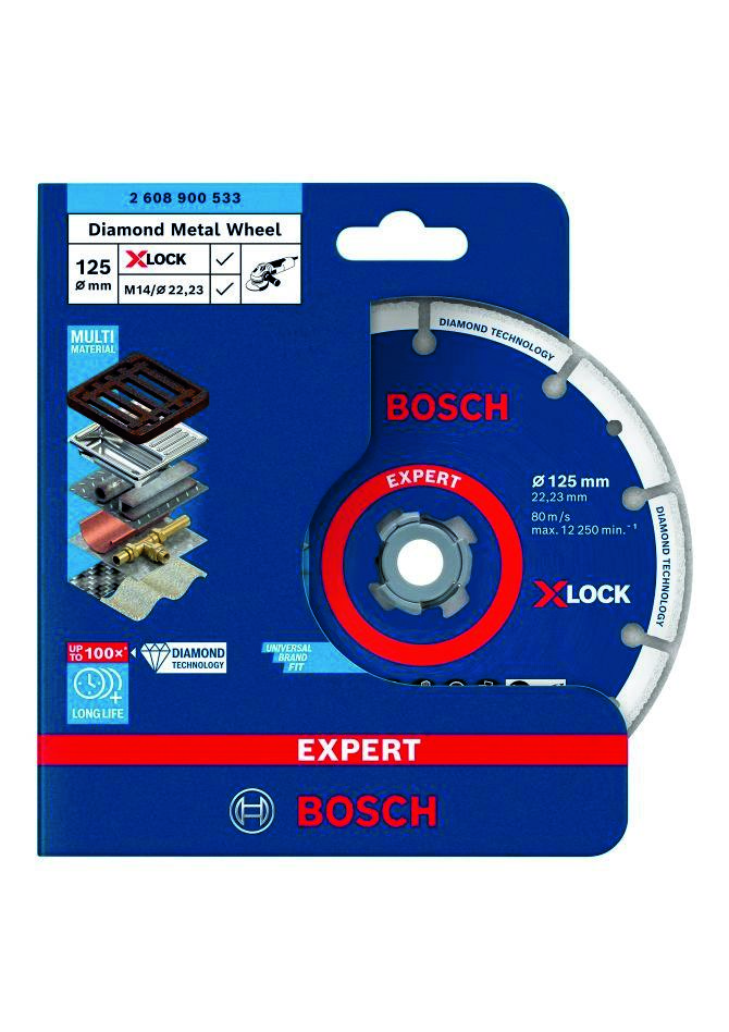 Disc metalic diamantat Bosch Blue Accessories 2608900533 X-LOCK 125 x 22,23 mm