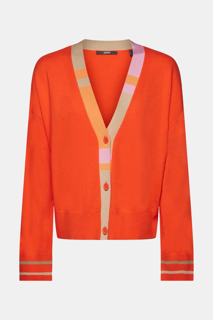 Cardigan mit V-Ausschnitt