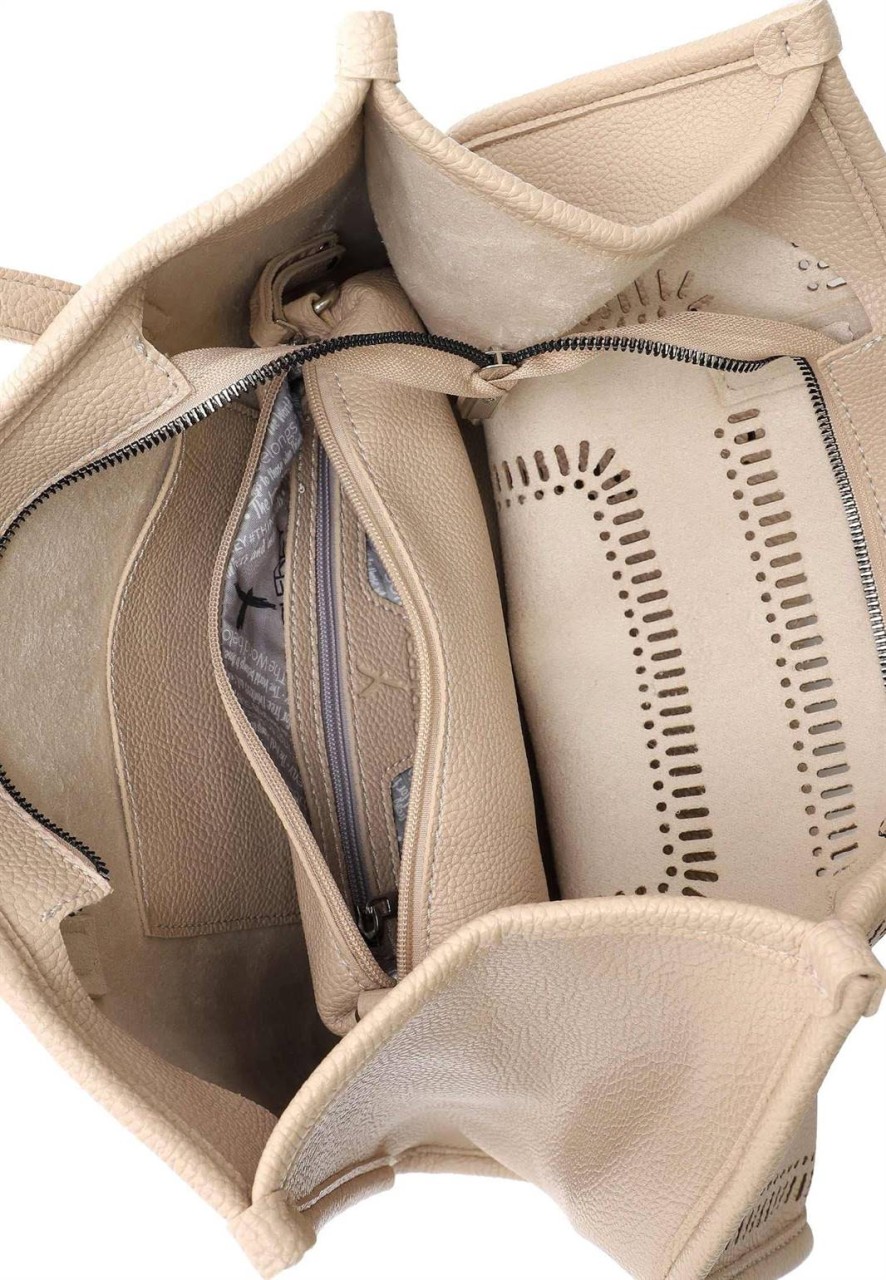 SINA JO Handtaschen beige MADDY SHOPPER L