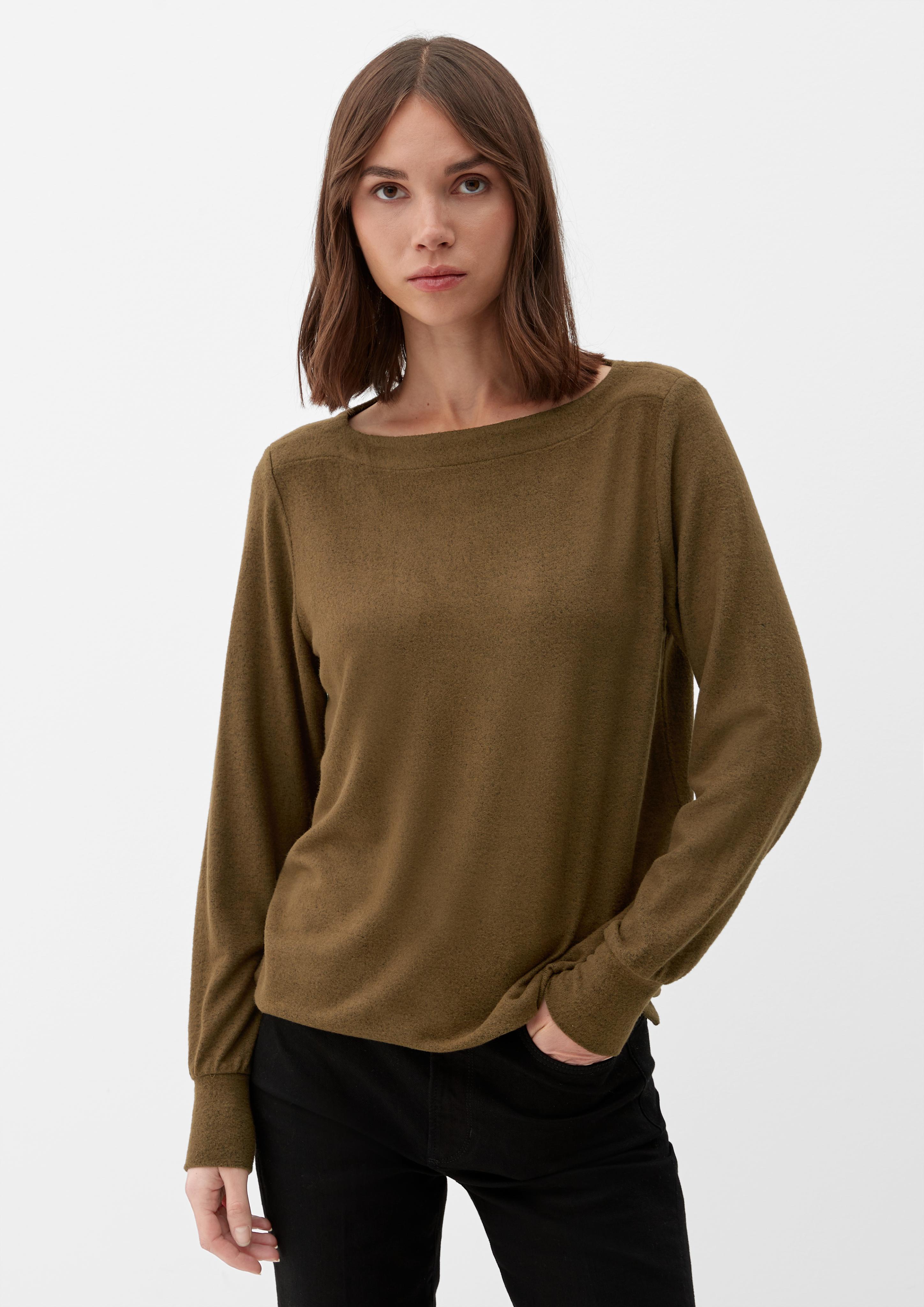 Langarmshirt in Melange-Optik  2121520-79W9