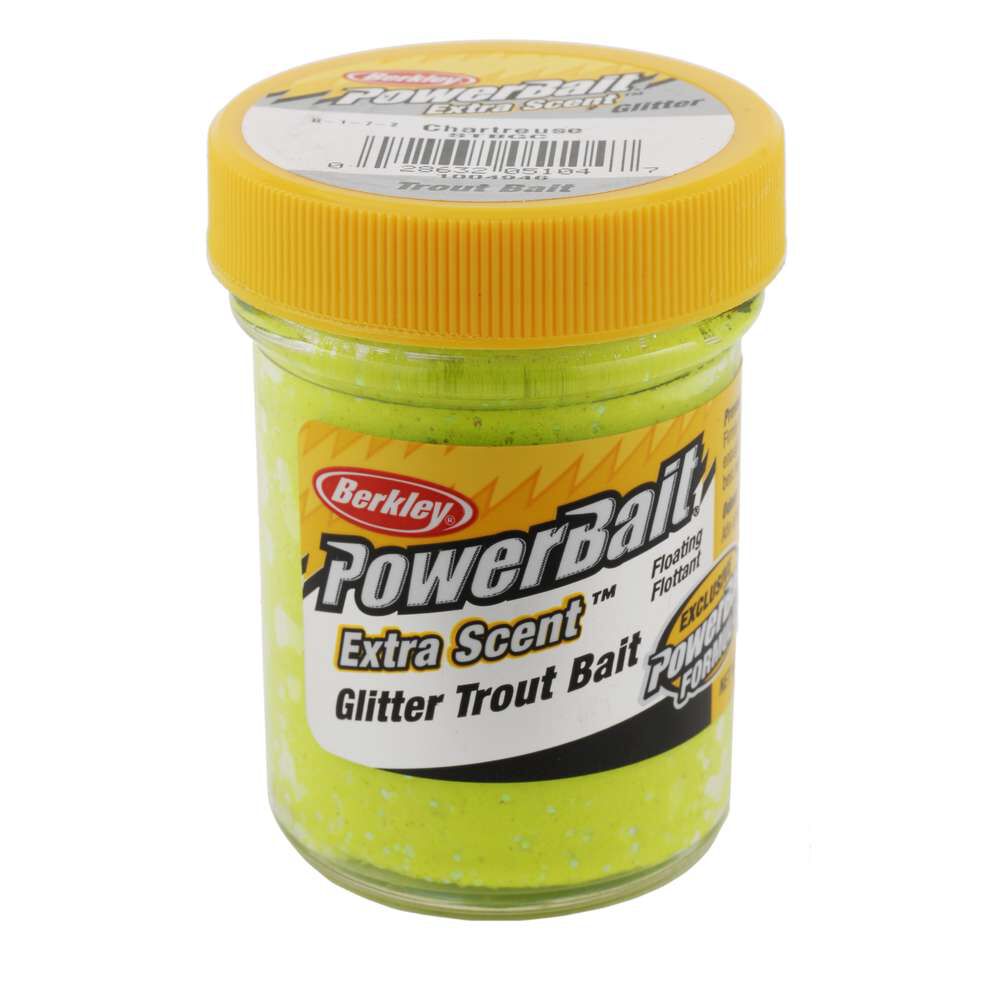 Pasta z pstrąga Berkley, brokat w kolorze chartreuse, 50 g