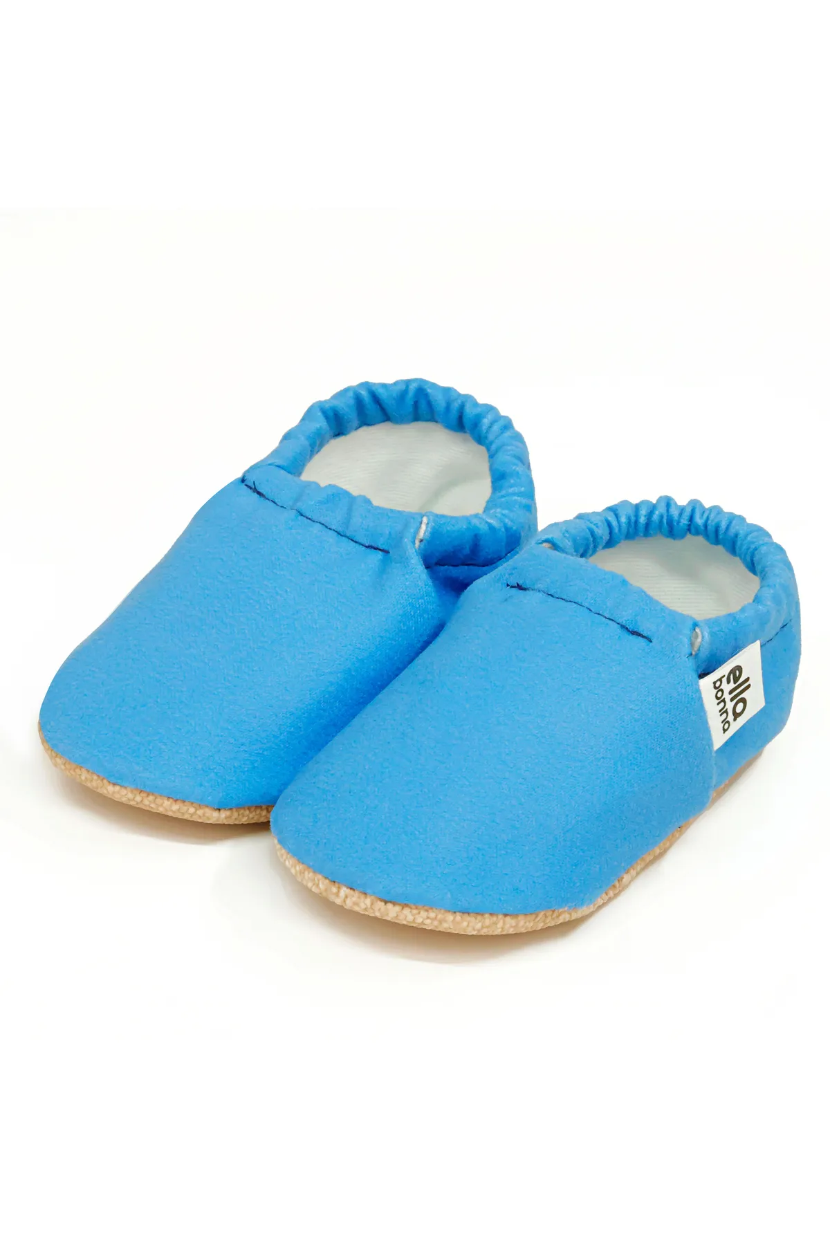 Ella Bonna  Blaue Babyschuhe mit rutschfester Sohle, Heimstiefel, Hausschuhe, Kinderzimmerschuhe, Hausschuhe