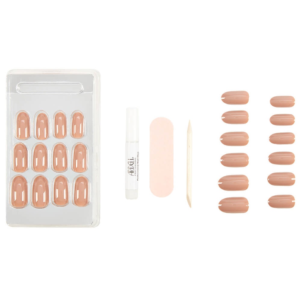 Ardell Nail Addict Latte Faux-ongles prêt à poser Ardell avec accessoires