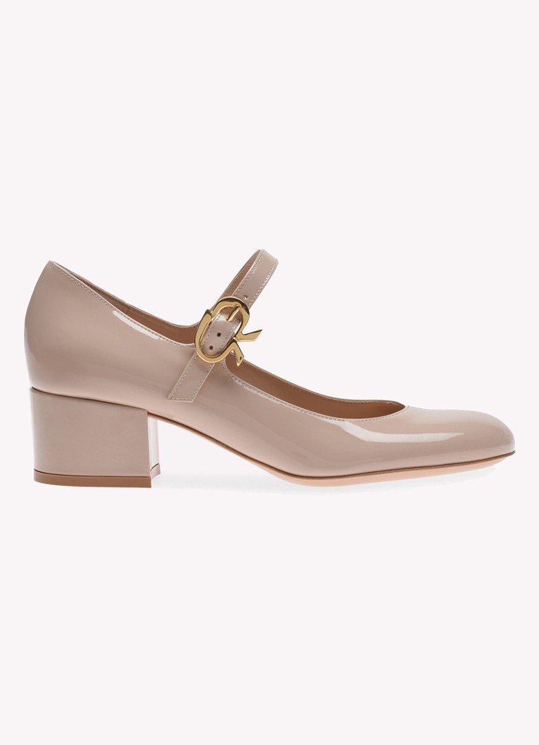 Gianvito Rossi Mary Ribbon pump in patent leather