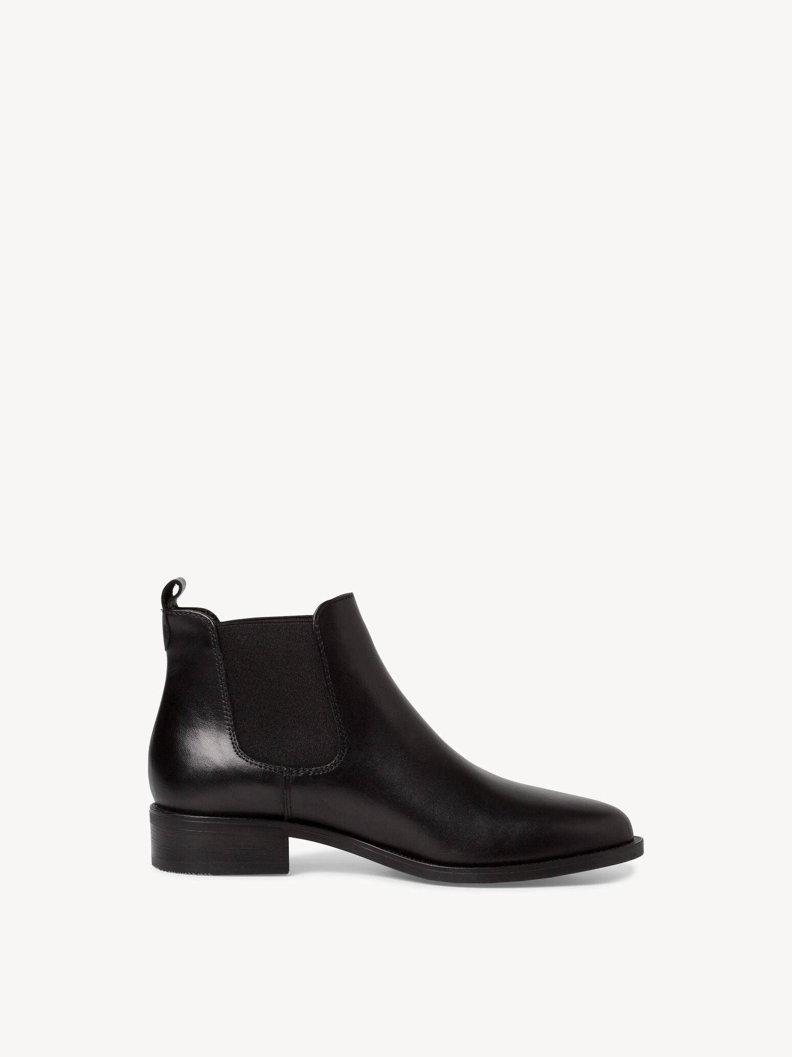 Bottine Chelsea en cuir - noir