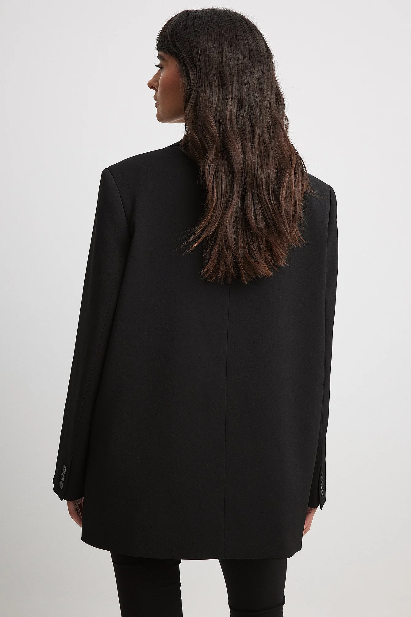 Oversized Blazer mit drei Knöpfen