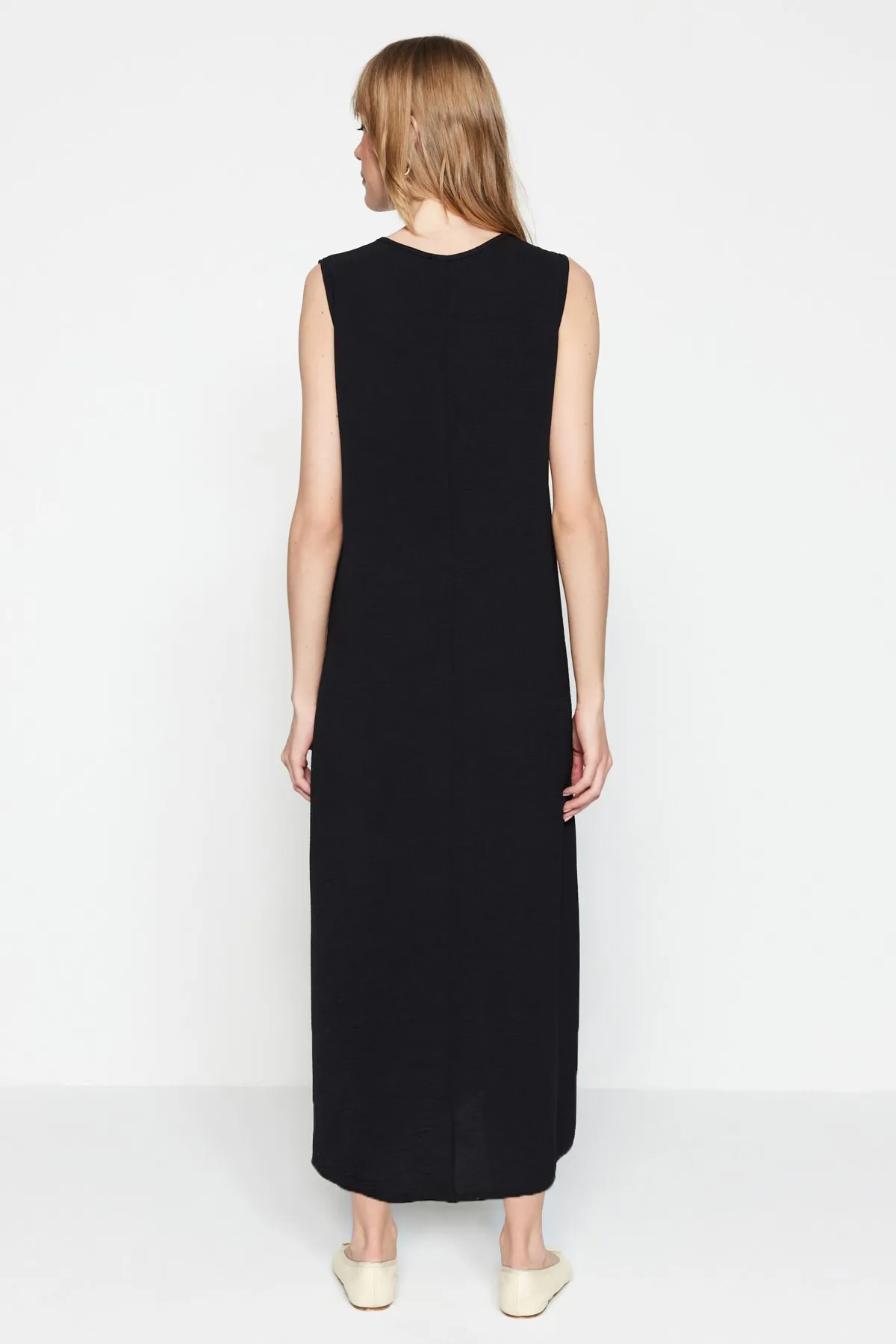 Trendyol Modest  Schwarz-Beige 2er-Pack Unterwäsche Aerobin Woven Lining Dress TCTSS23EB00146