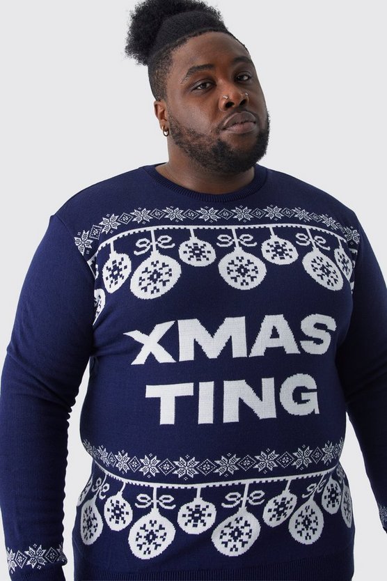 Plus Xmas Ting Weihnachtspullover