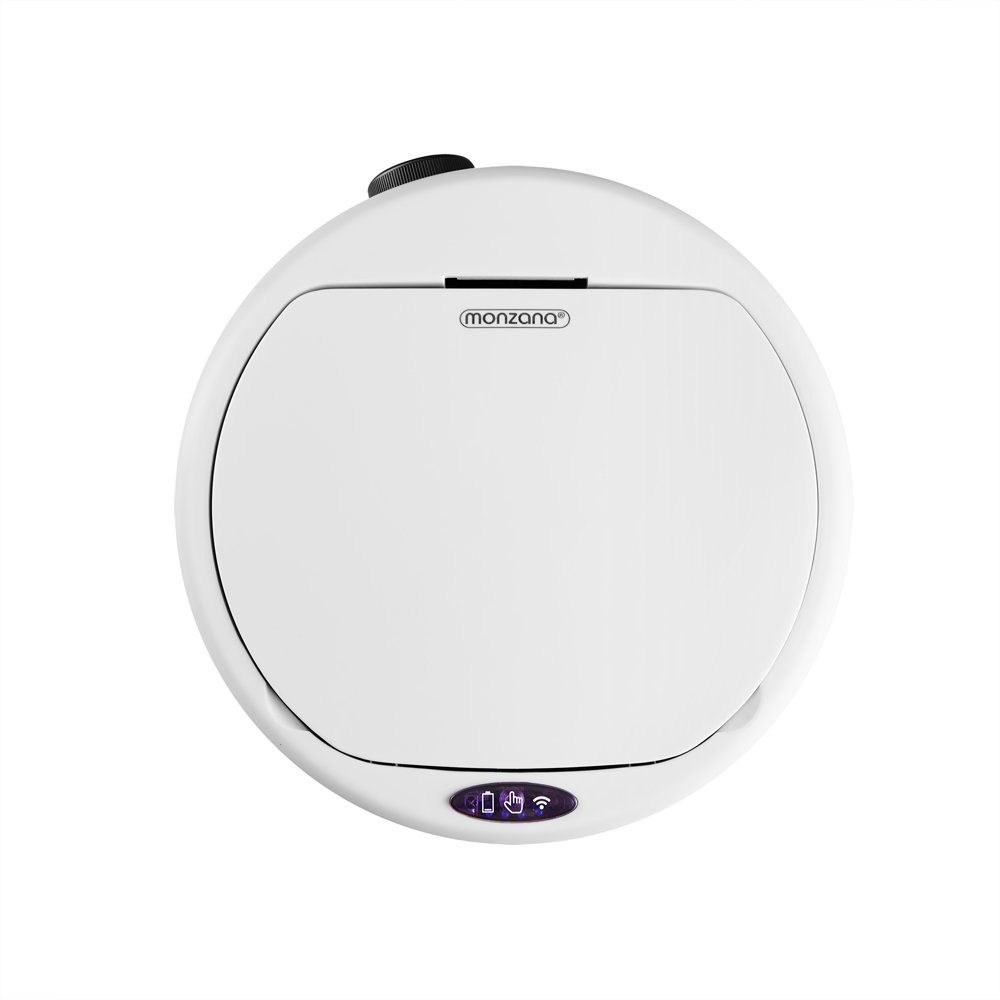 monzana Mülleimer, Automatik Sensor Mülleimer LED Display Müllbehälter berührungslos
