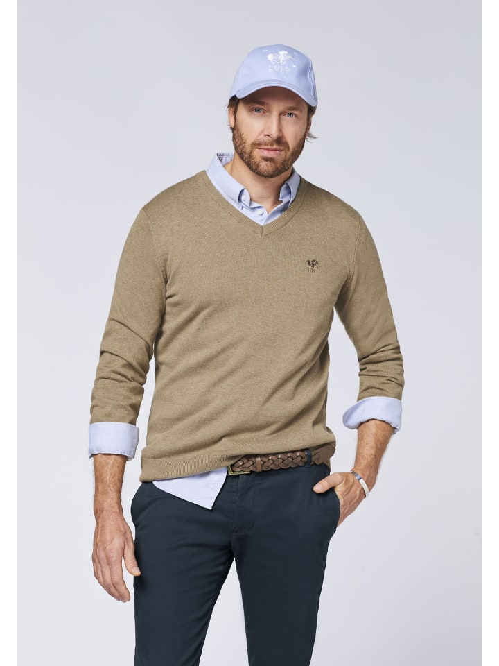 Polo Sylt Strickpullover in Grau günstig kaufen