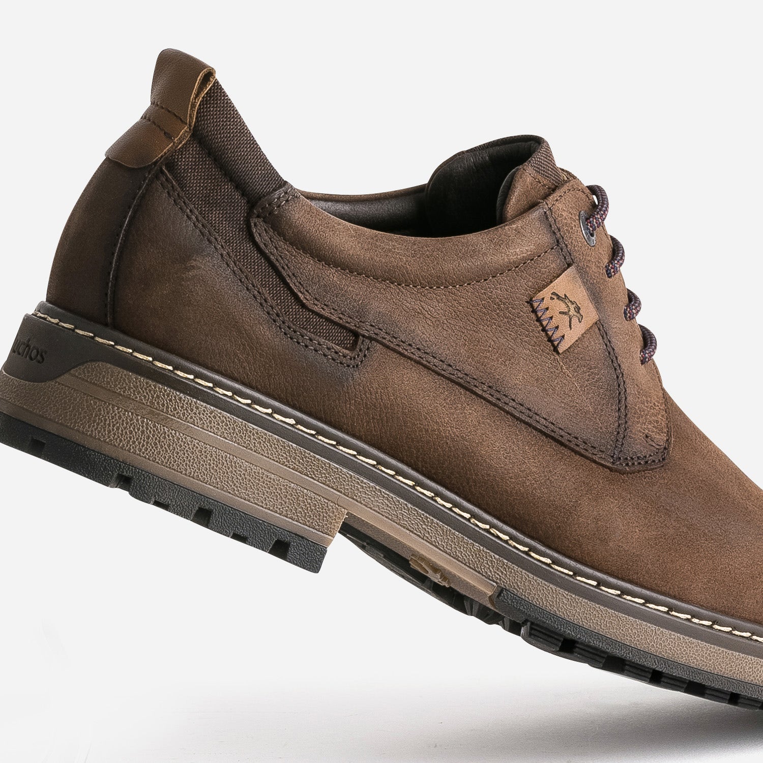 Derby confort FLUCHOS marron en cuir nubuck