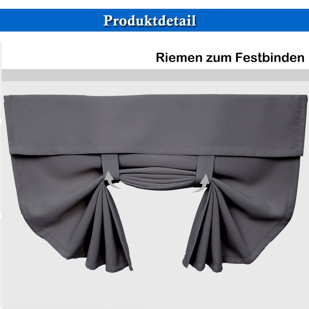 Qelus Raumteiler Verdunkelungstürvorhang Französischer Türvorhang Fensterpaneele