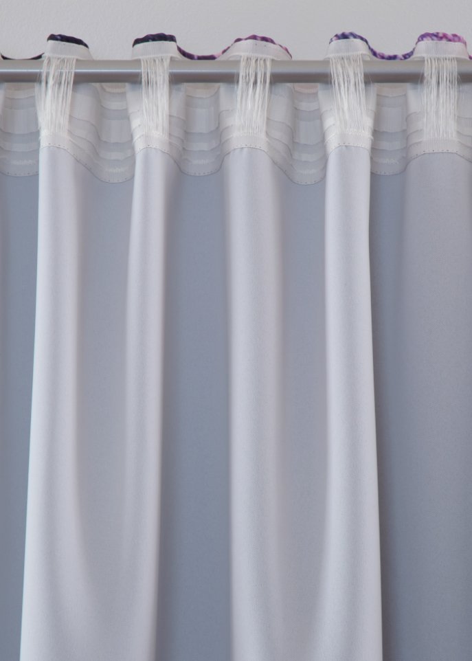 Verdunkelungsvorhang mit recycelter Polyester mit Druck (2er Pack)