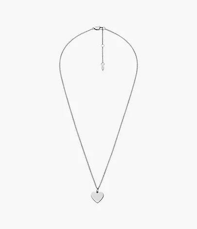 Fossil Kette Drew Heart Edelstahl