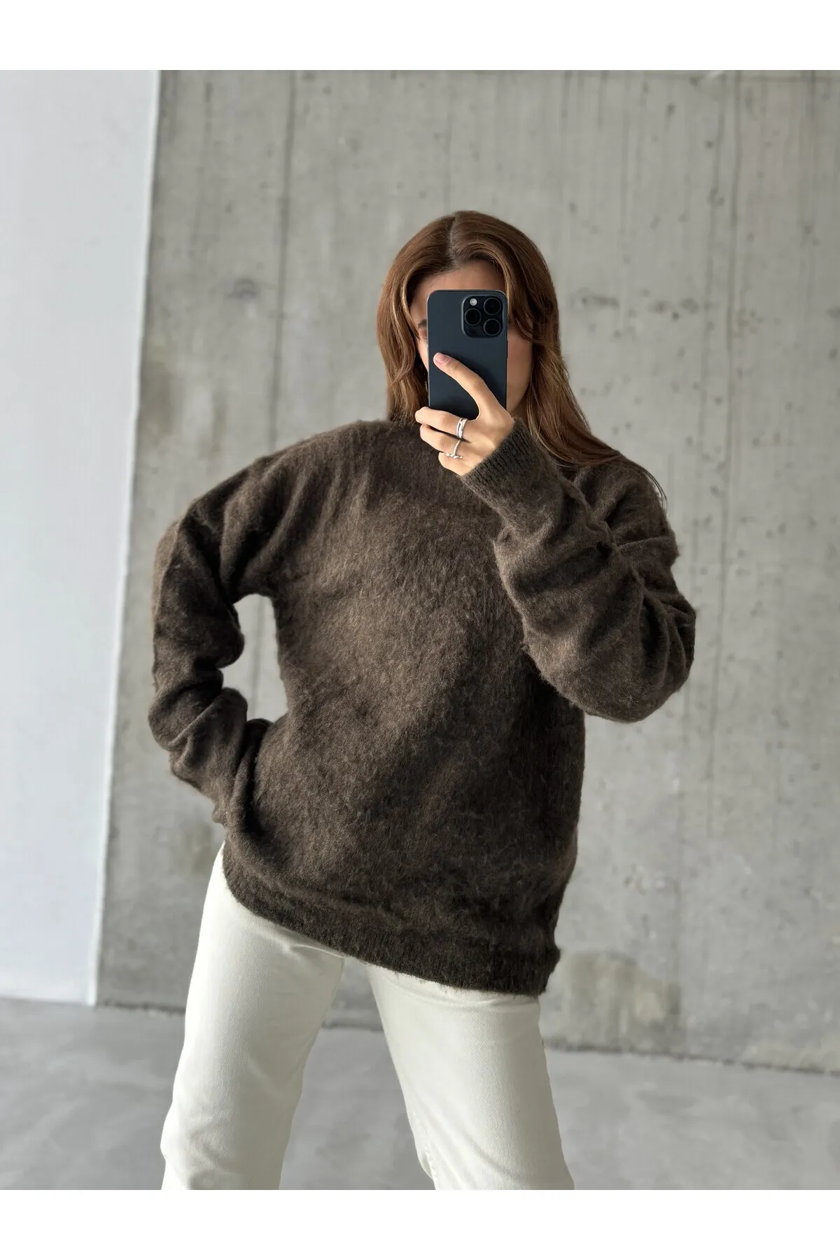 Laluvia  Pullover - Braun - Relaxed Fit