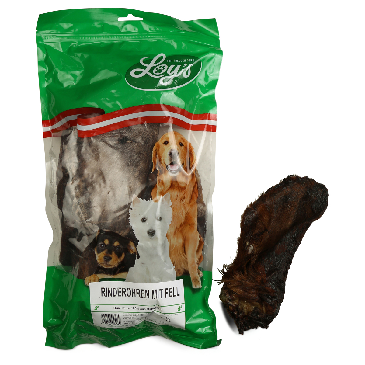Loy's Rinderohren mit Fell 4 Stück günstig kaufen bei ZooRoyal