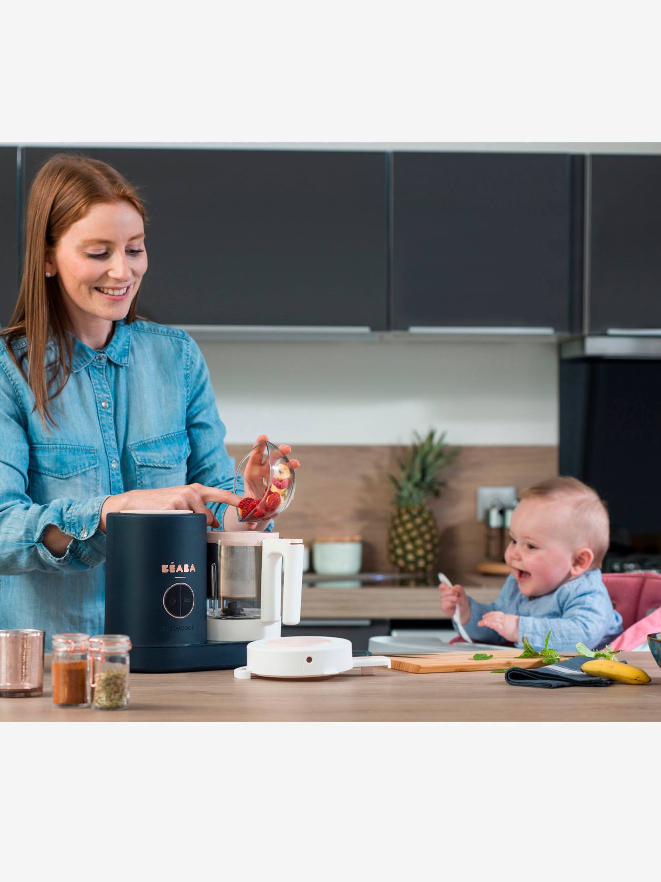 Robot 4 en 1 BEABA Babycook Neo grey/white