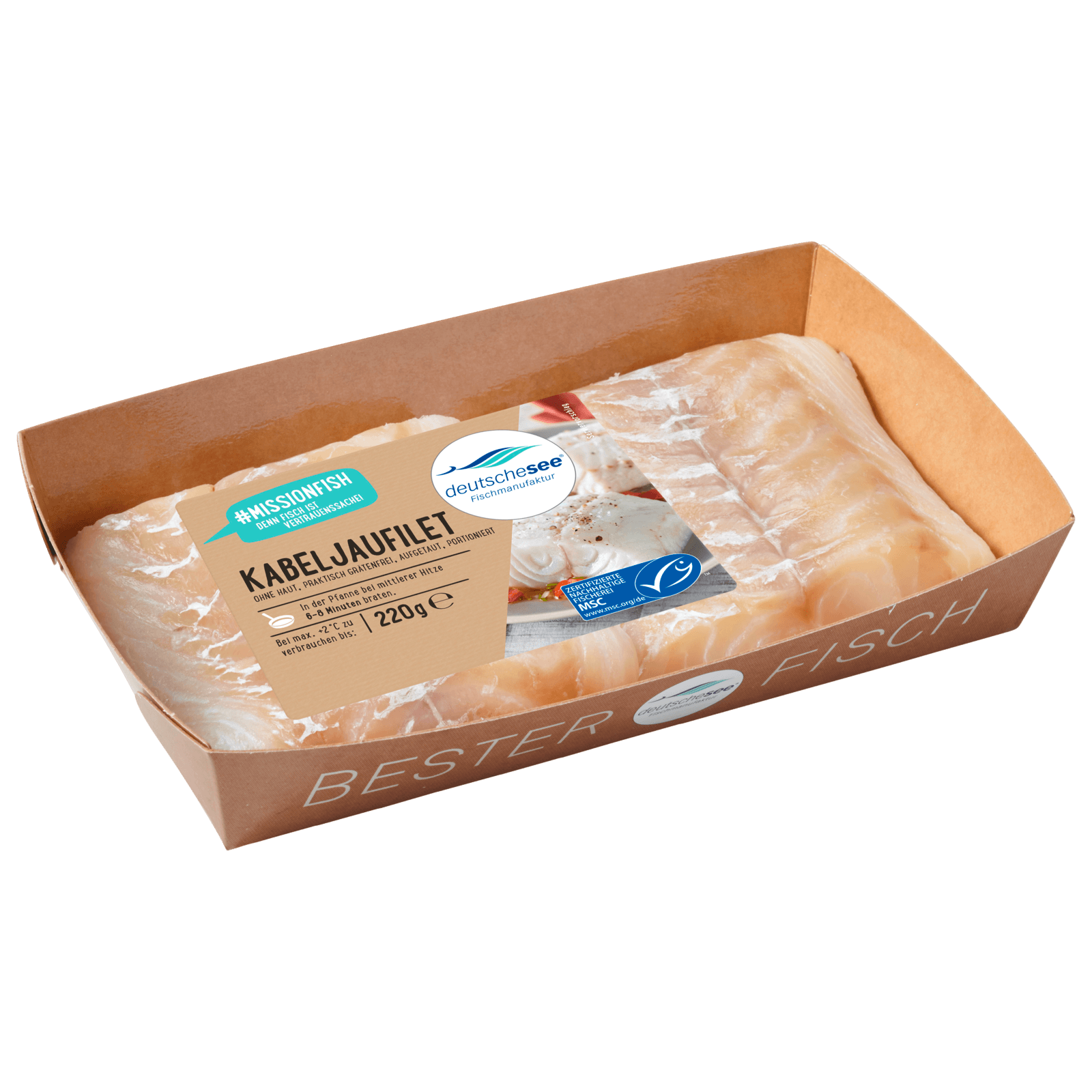 Deutsche See Kabeljaufilet 220g