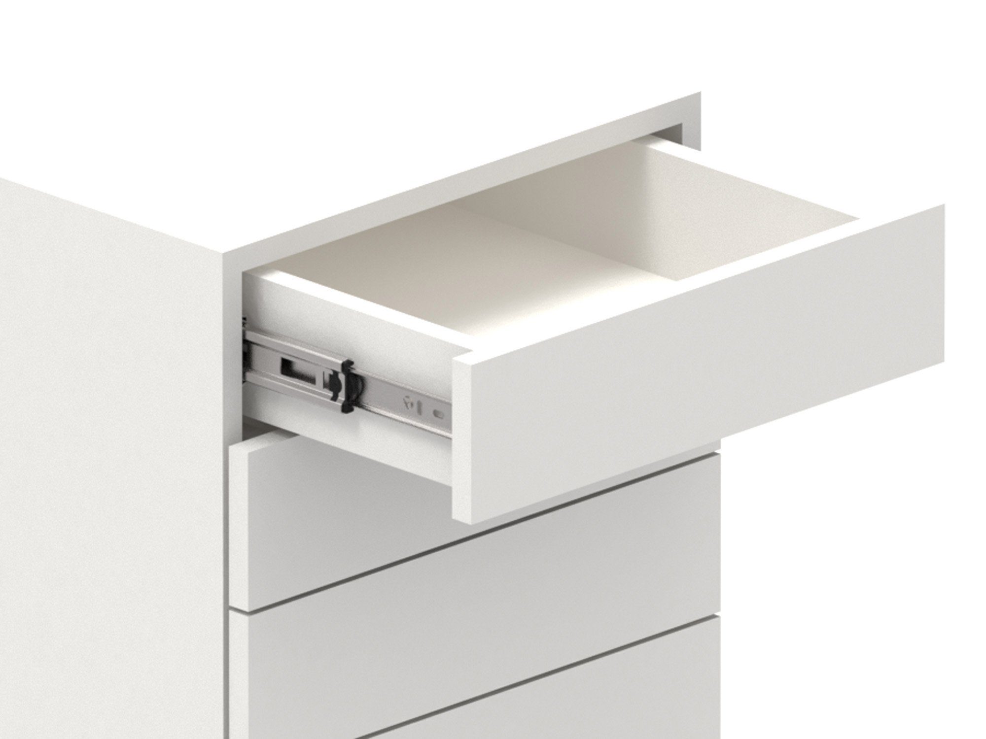 BigDean Auszug 1 Paar /2 Stk. Schubladenschienen Vollauszüge 45x250mm mit Softclose (2 St)