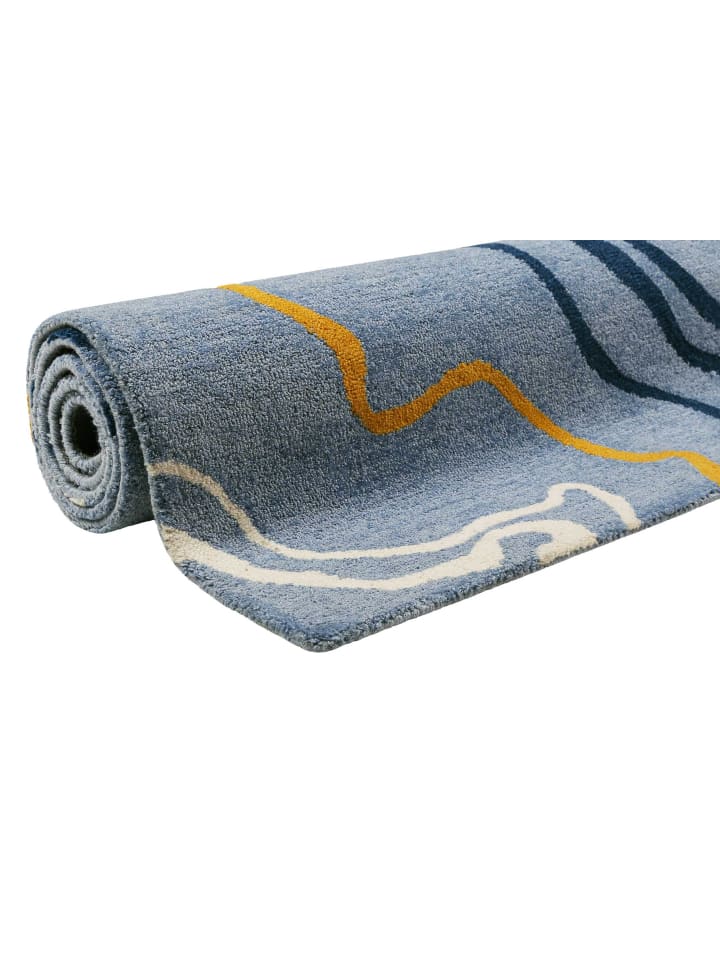 ESPRIT Kurzflorteppich Drive in blau günstig kaufen