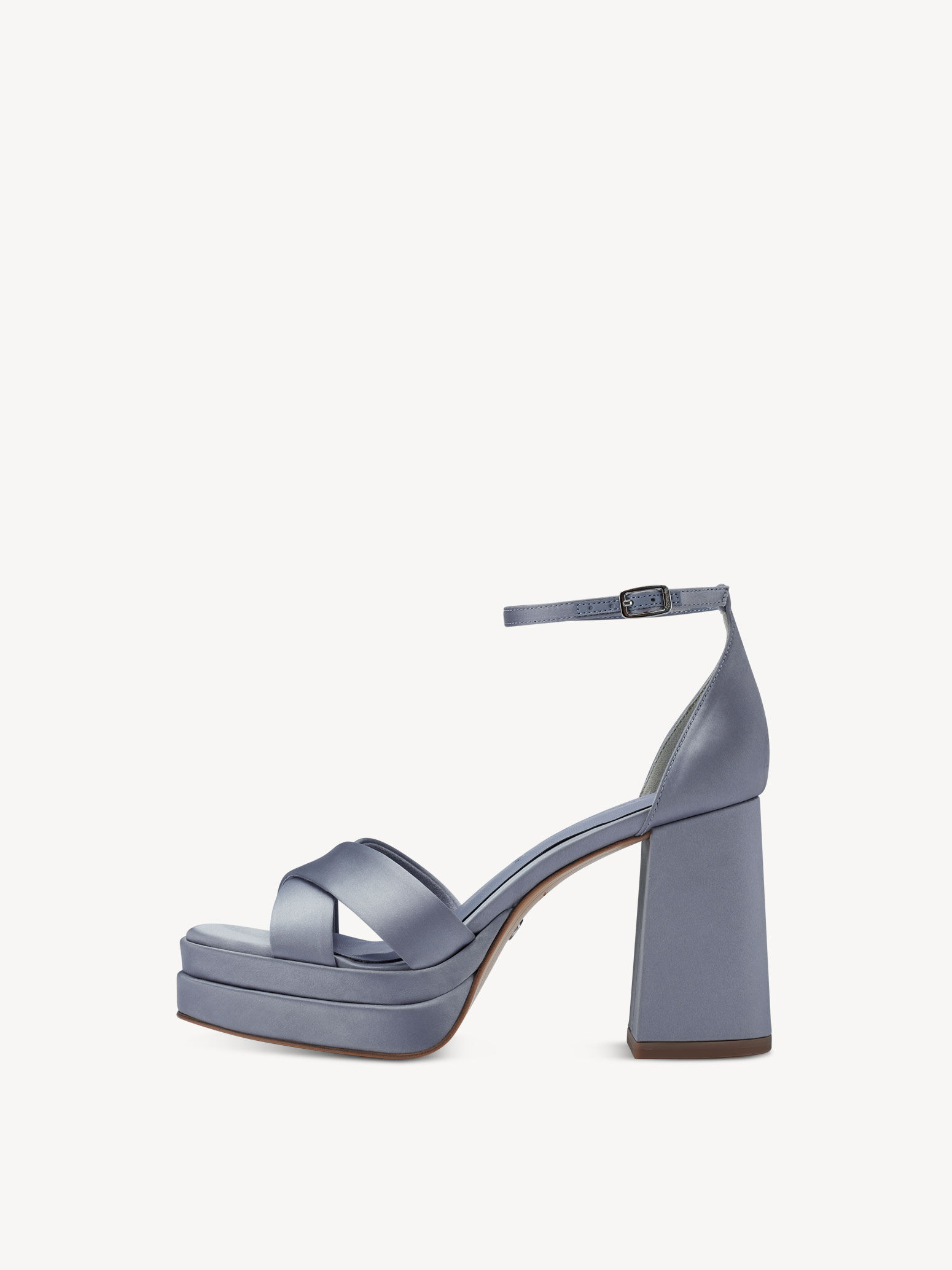 Sandale à talon - bleu