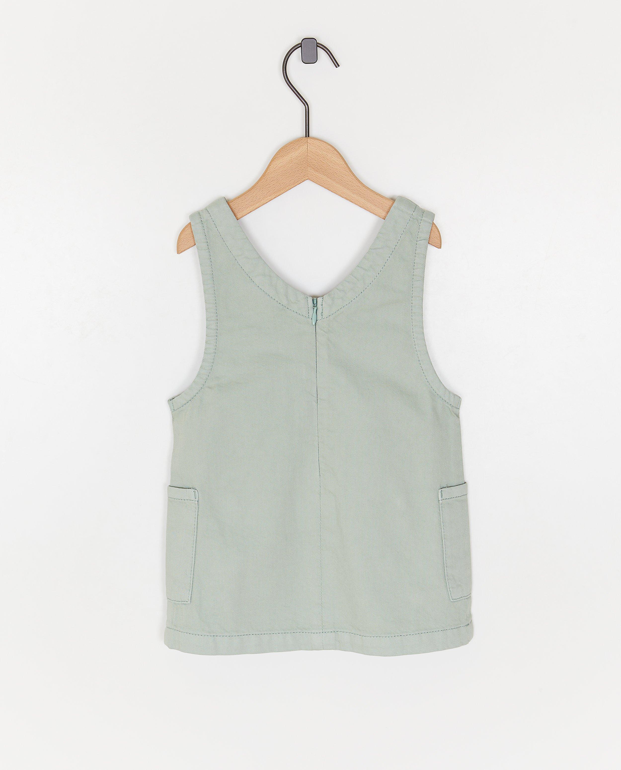 Rochie salopetă verde kaki Cuddles and Smiles