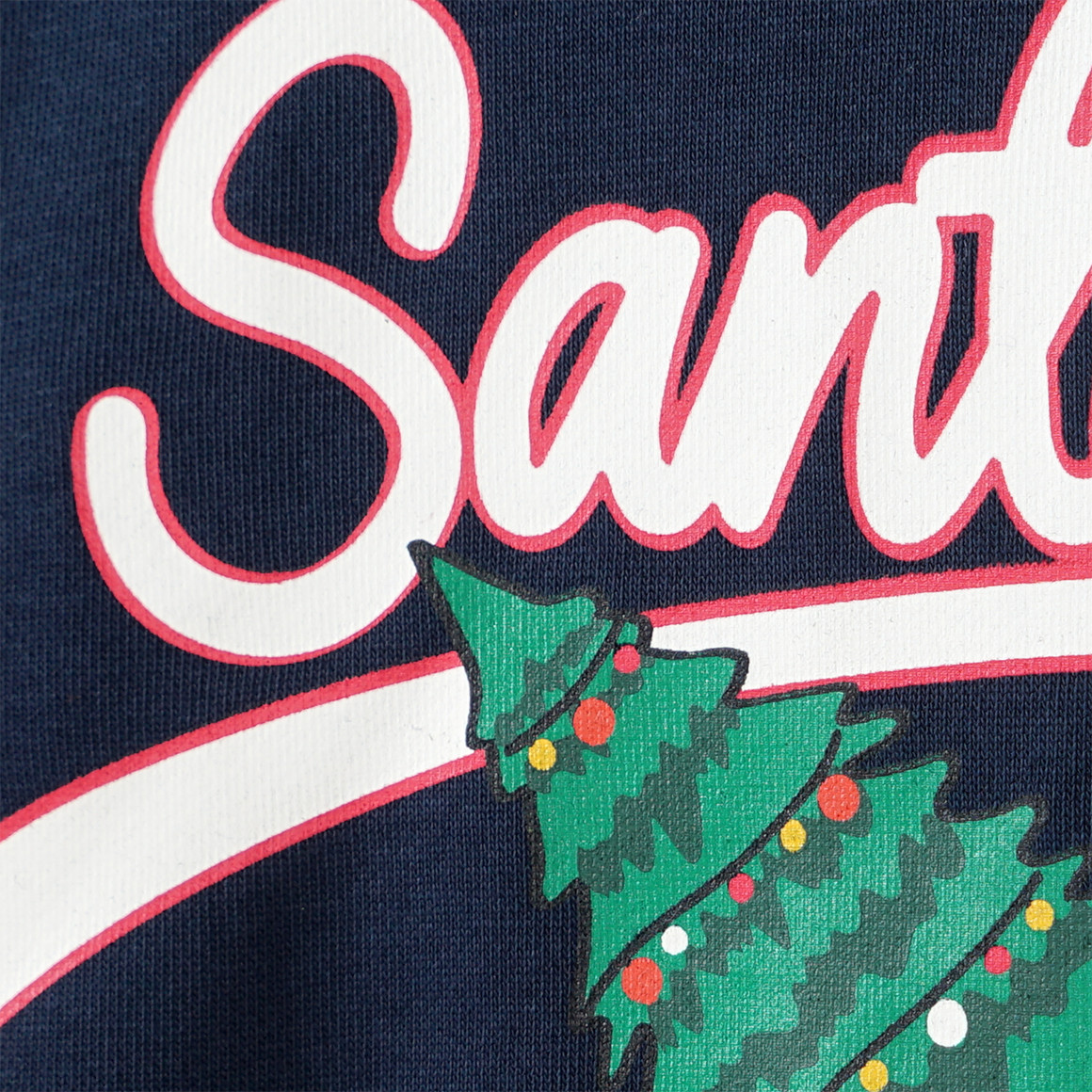 Jungen Weihnachtssweatshirt mit Print dunkelblau