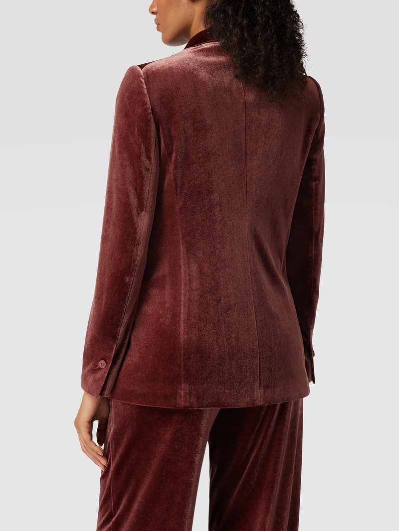 Blazer mit Pattentaschen in bordeaux rot