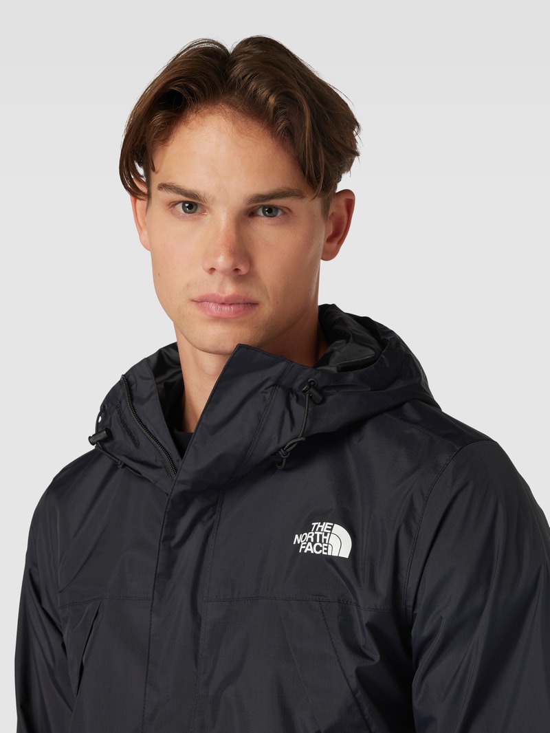 Funktionsjacke mit Logo-Print Modell 'ANTORA' in schwarz