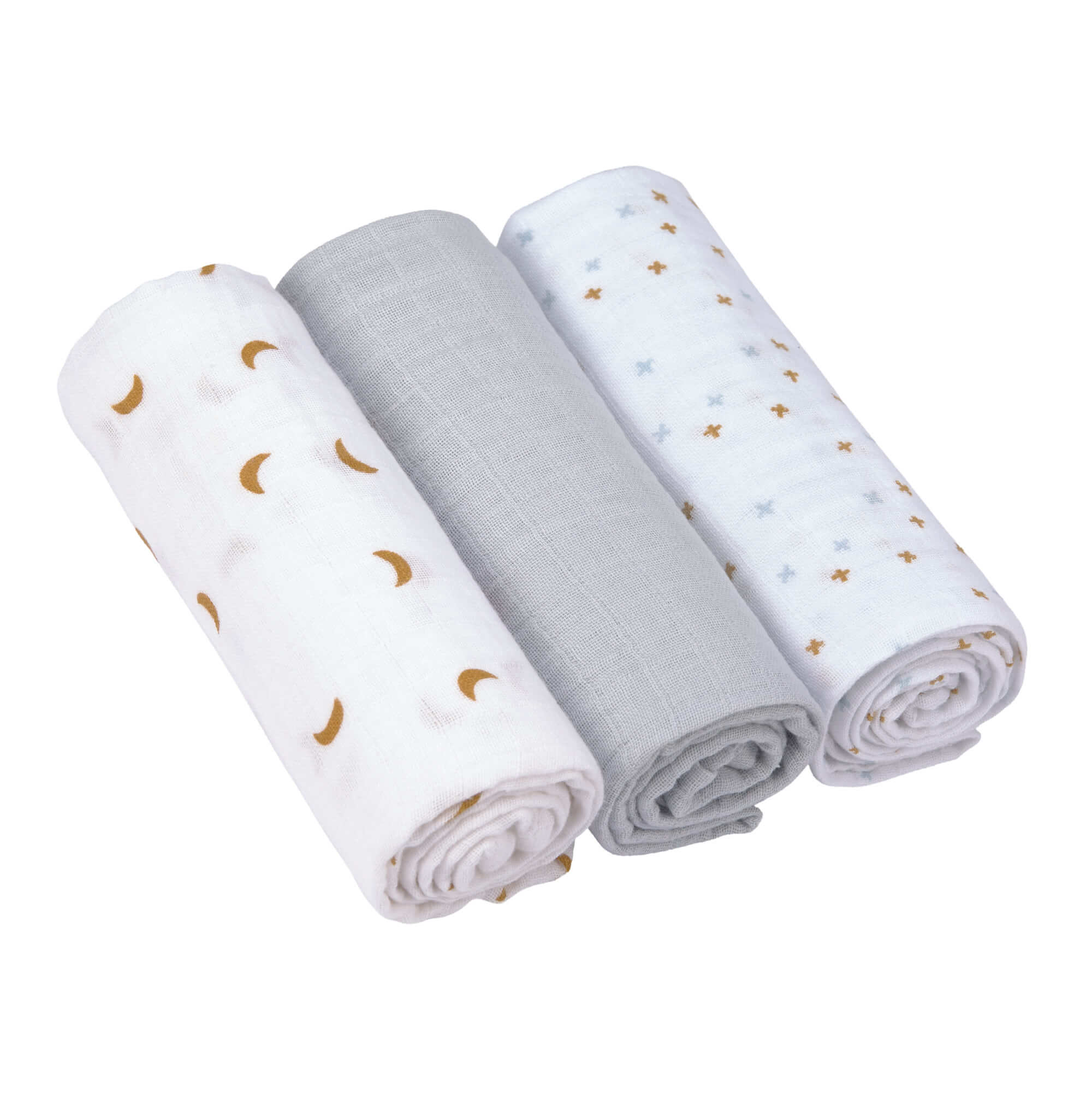Mulltücher (3 Stk) - Swaddle & Burp Blanket L, Adventure Traktor