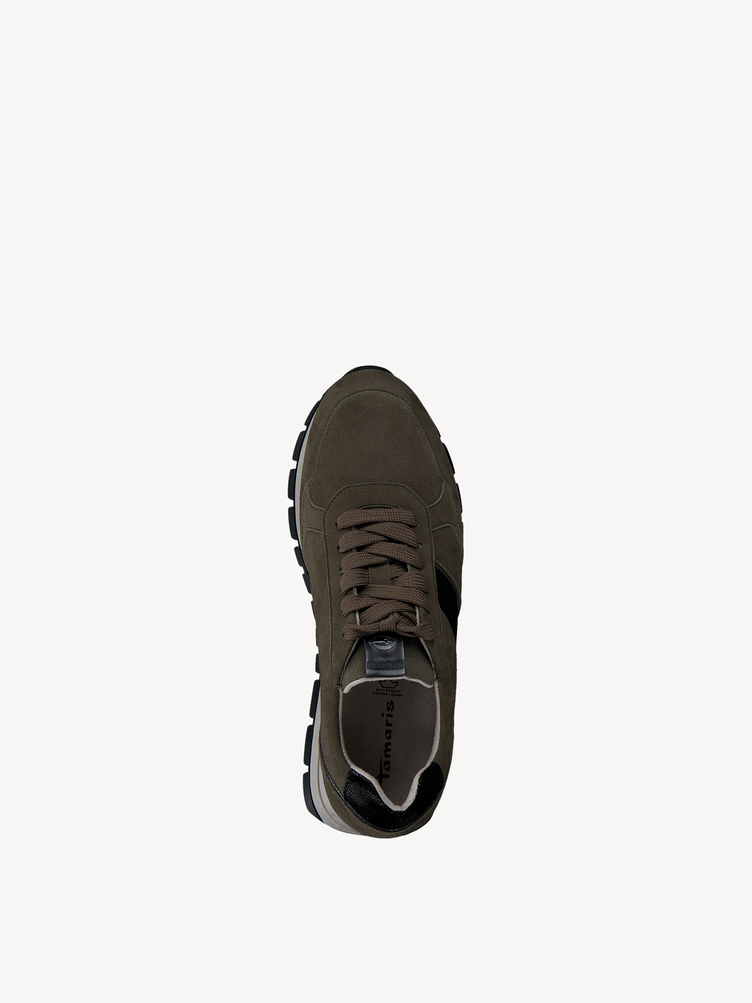 Basket en cuir - vert
