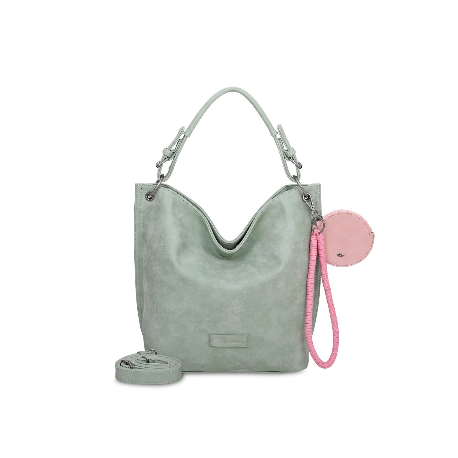 Schultertasche Fritzi01N mit abnehmbarer Schlüsselschlange und Taschenanhänger