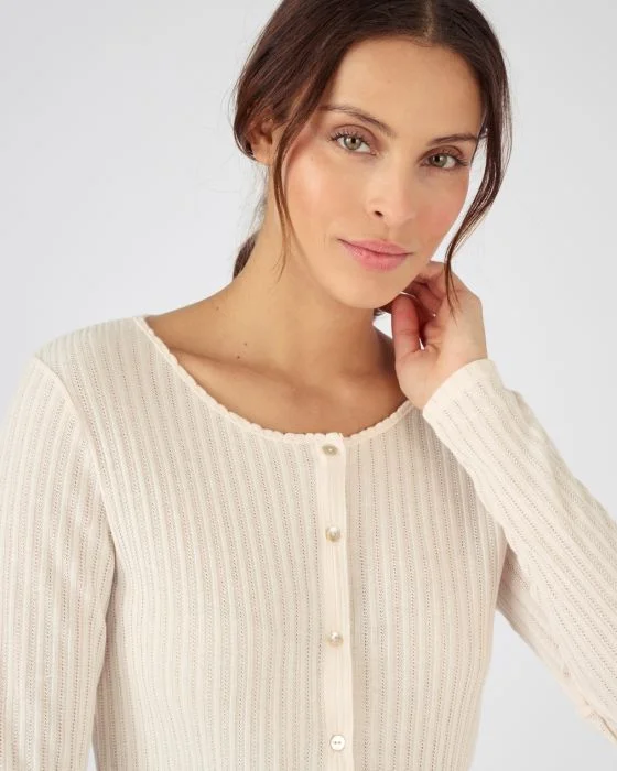 Cardigan en maille pointelle Thermolactyl
