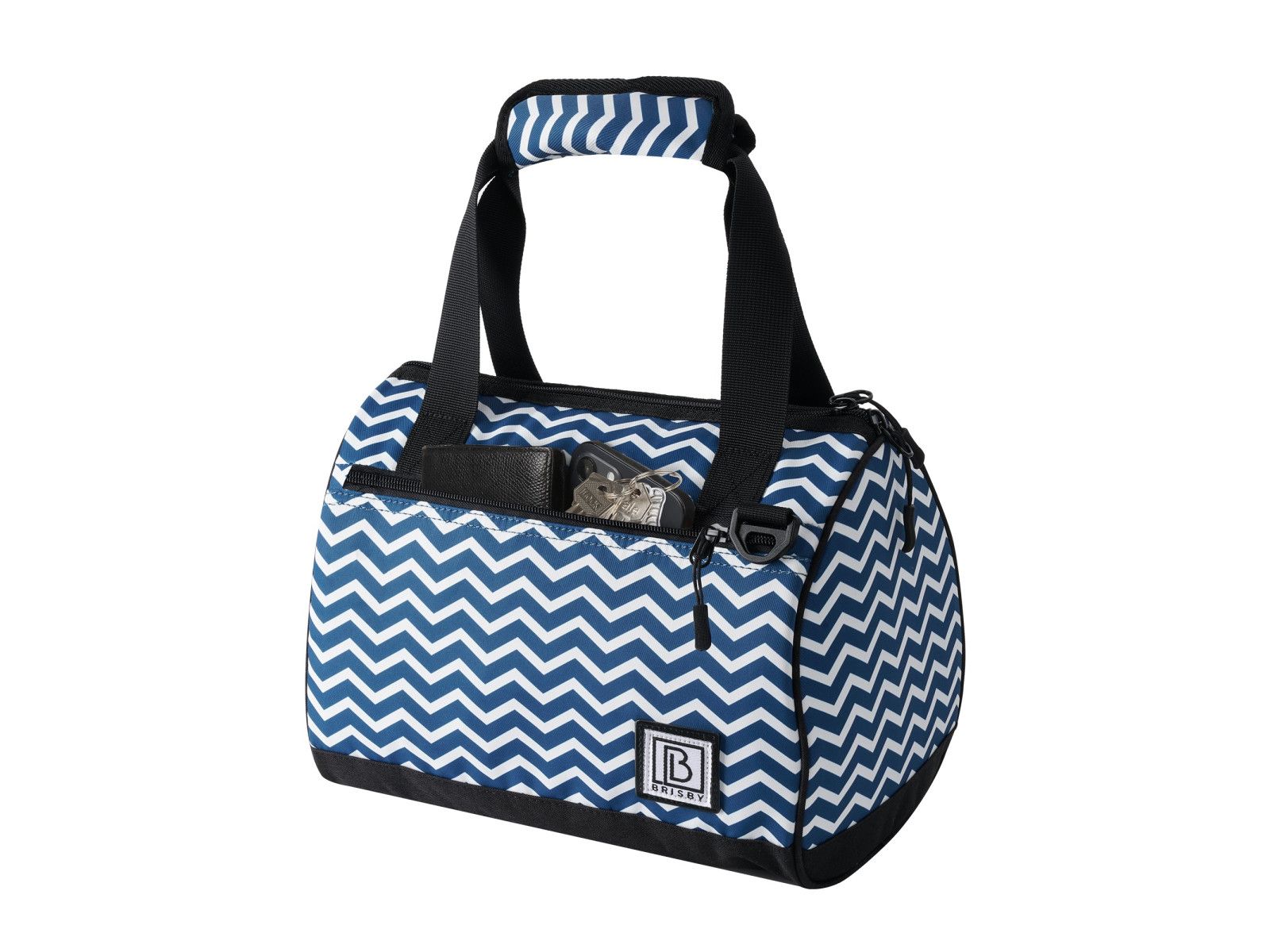 Brisby Zigzag Blau 10 Liter Kühltasche
