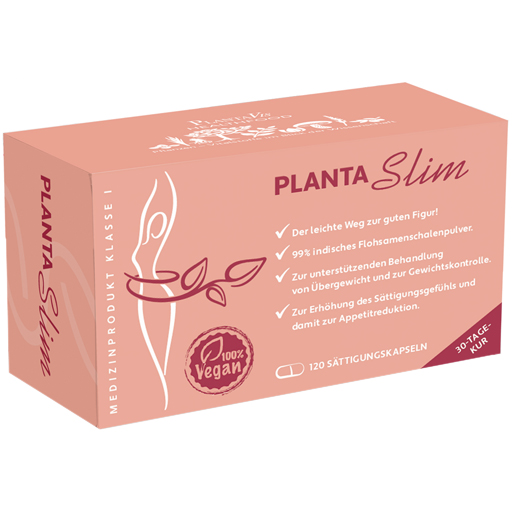PLANTA SLIM 99% ind.Flohsamenschalenplv.Kaps.vegan  120 St  Kapseln