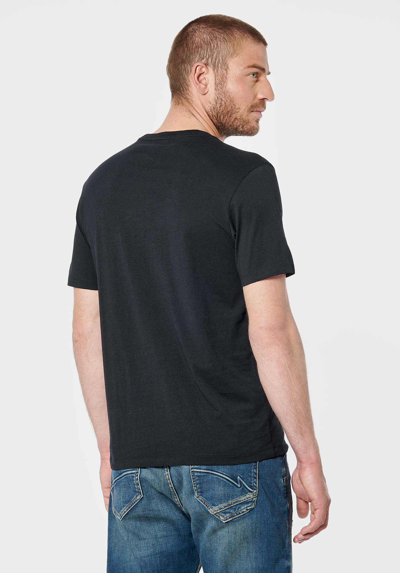 RAZI   T-shirt noir homme 100% coton