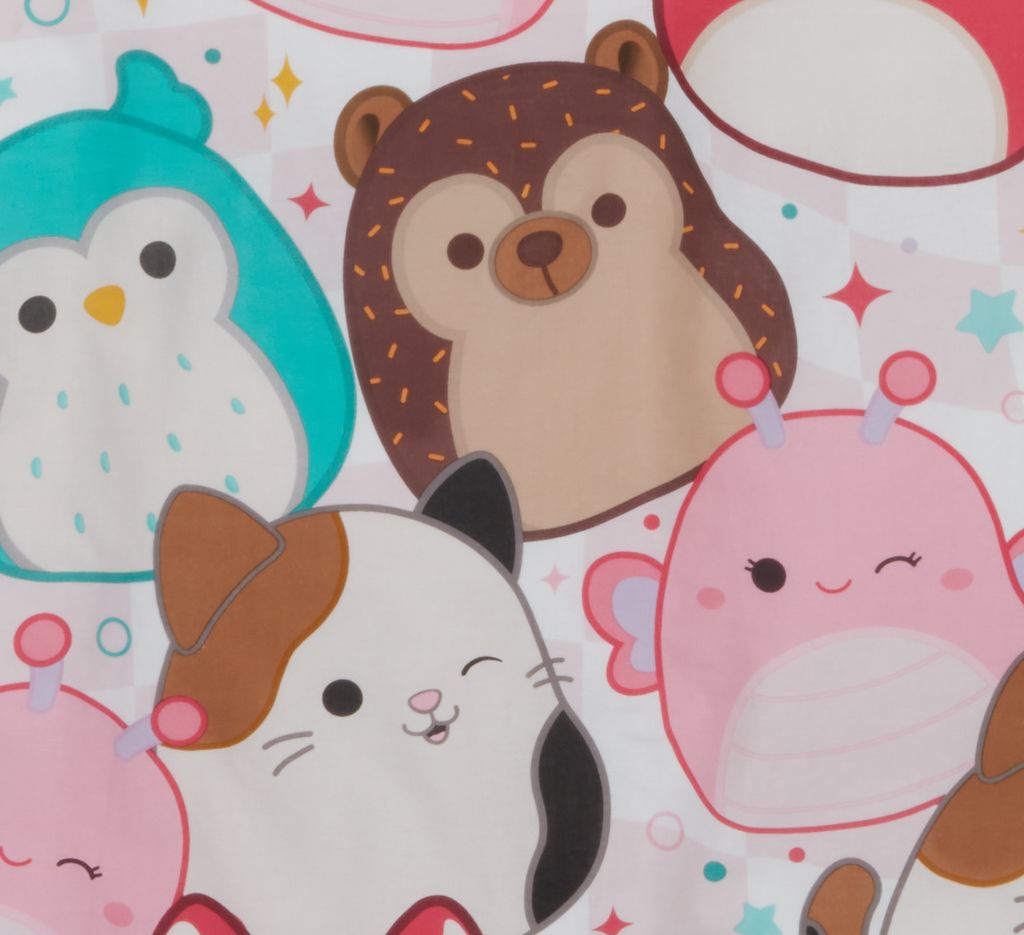 SQUISHMALLOWS Bettwäsche-Set 140x200 rosa