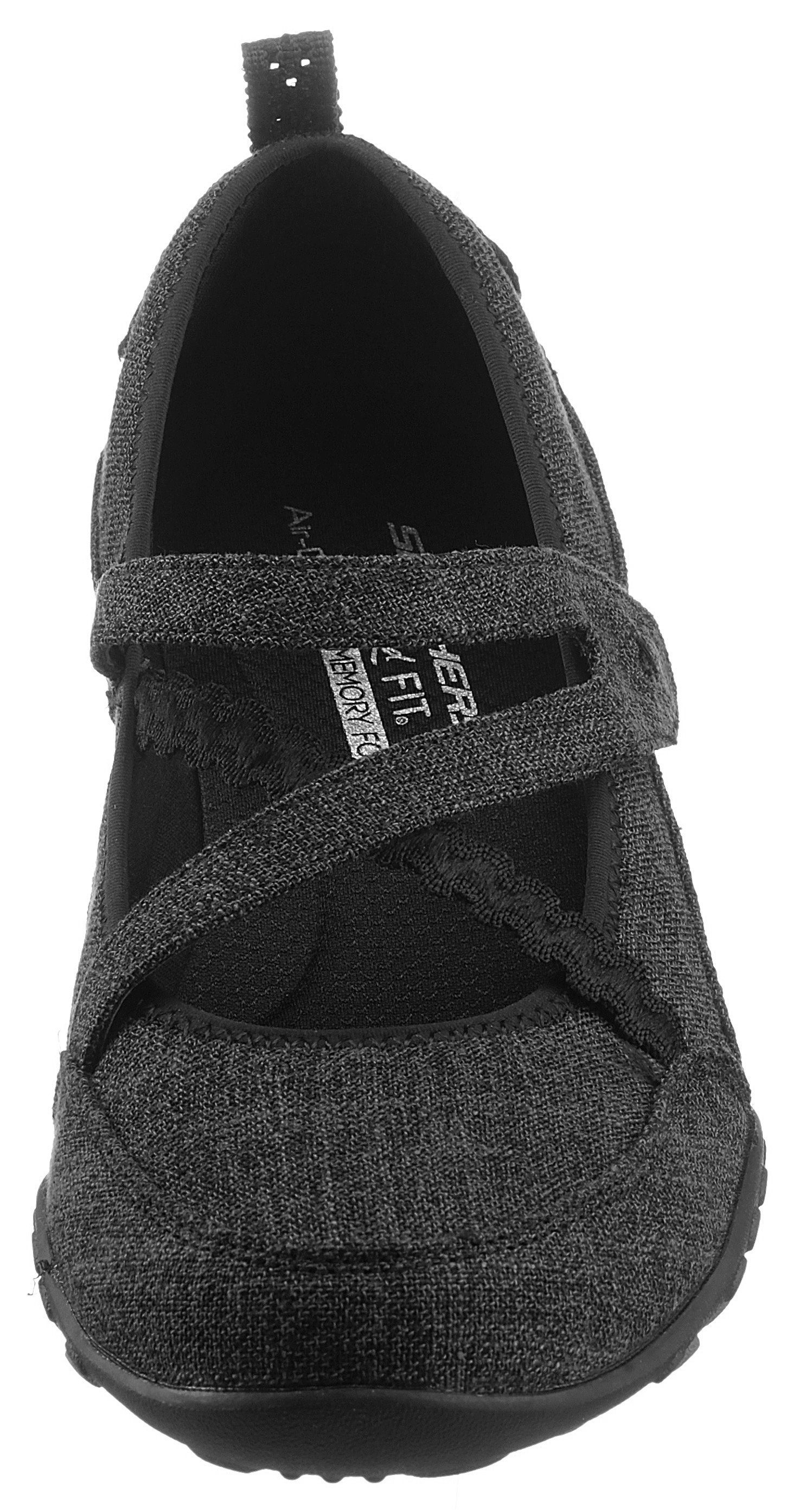 Skechers BREATHE-EASY Riemchenballerina in veganer Verarbeitung