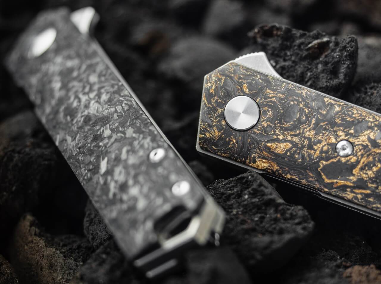 Kwaiken Compact Flipper Marble Carbon Copper