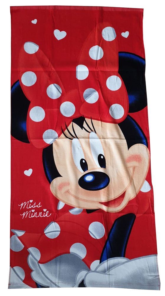 Jerry Fabrics Strandtücher Minnie Maus, Frottee (1-St)