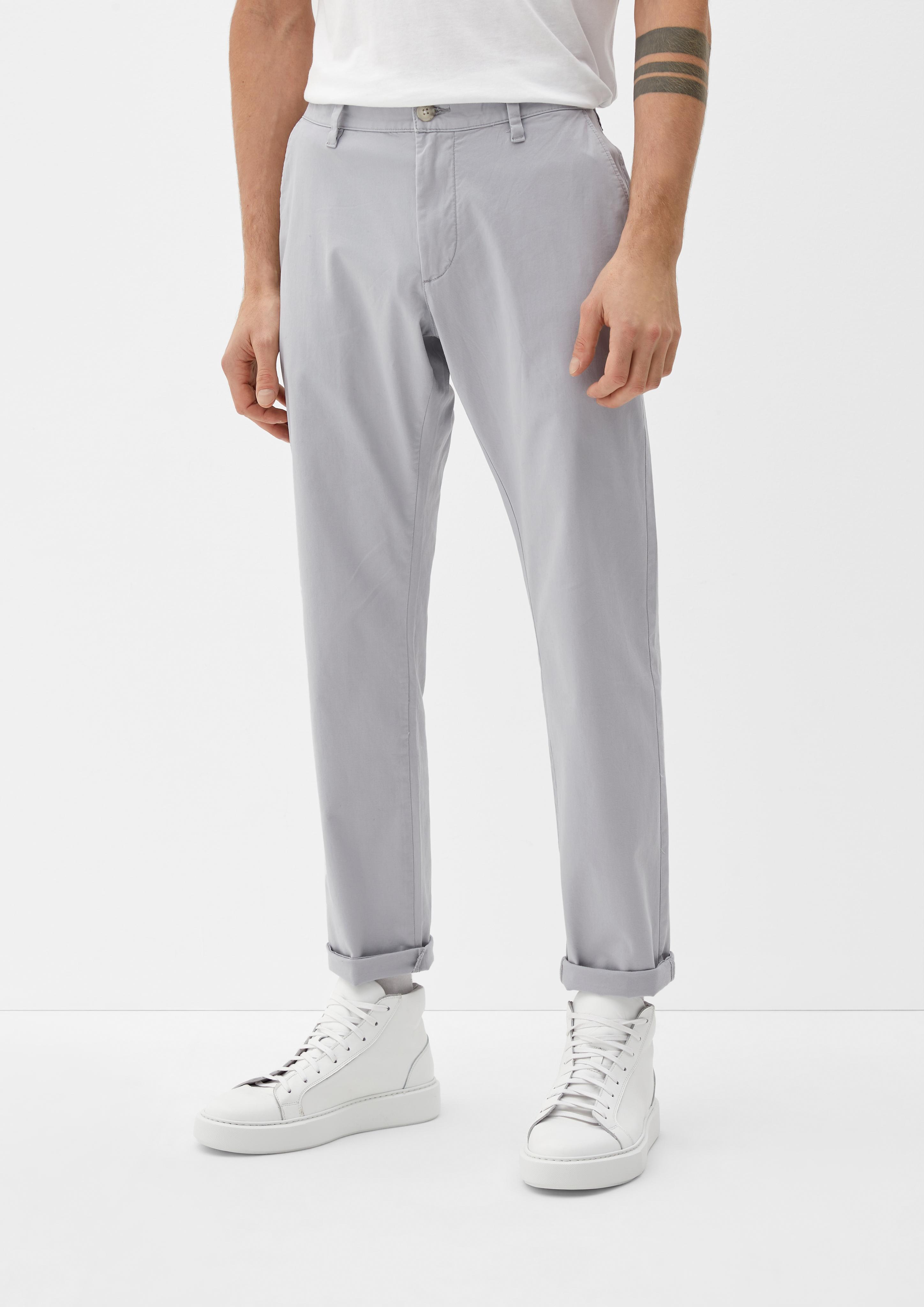 Slim: Chino mit Medium Rise-Bund  2126072-9125