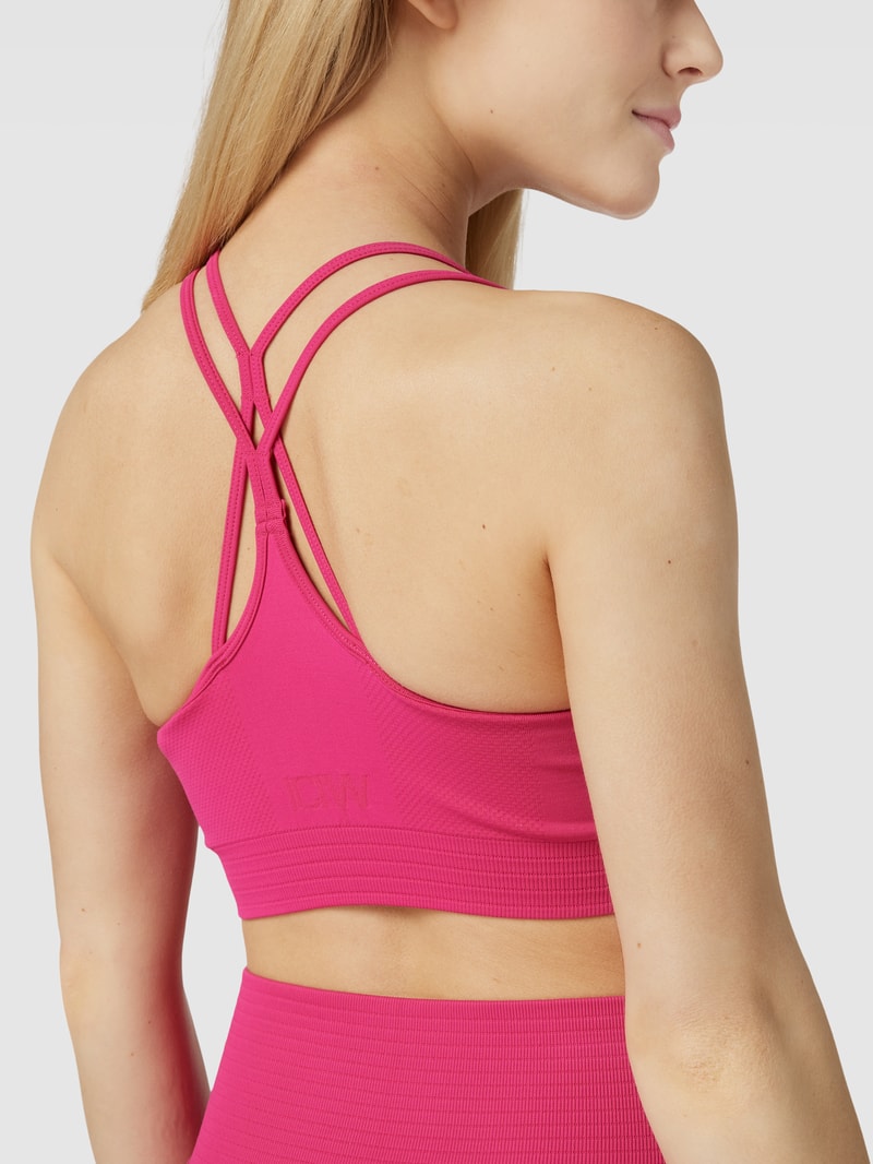 Bustier mit Label-Print Modell 'Define Seamles Scrunch' in pink