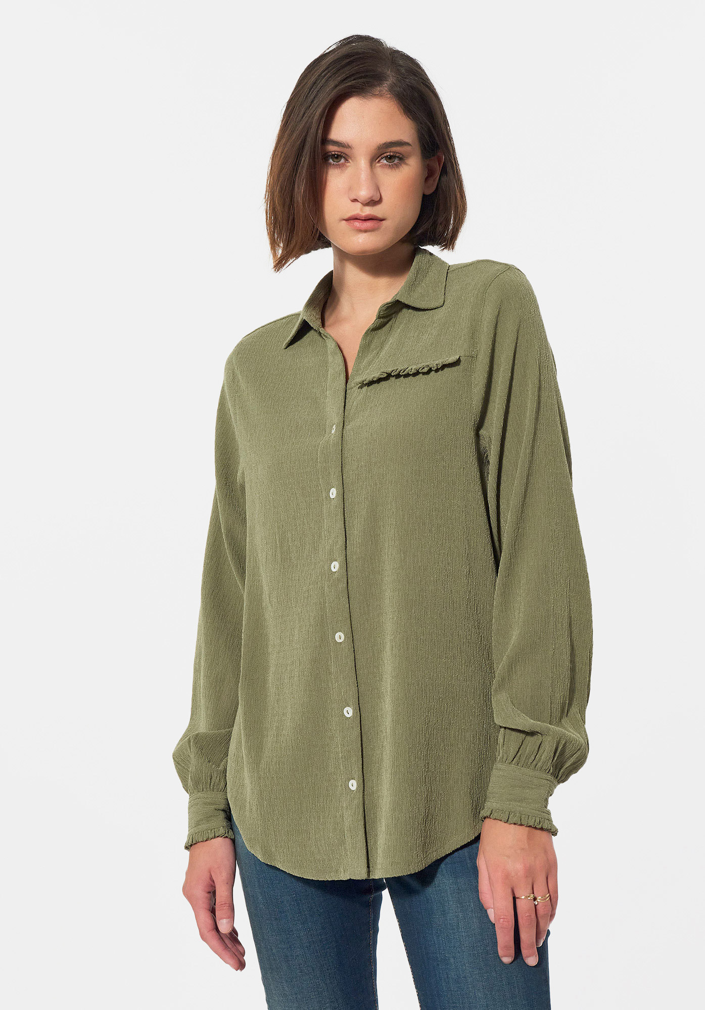 BLOEK  Chemise kaki Femme