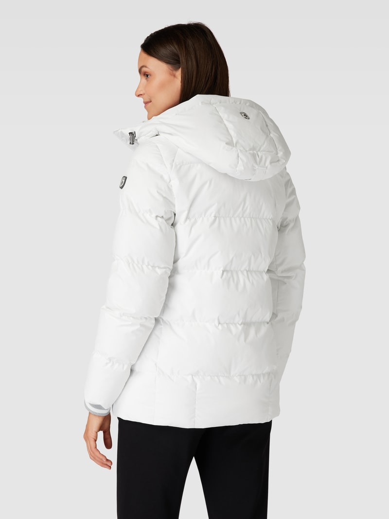 Steppjacke mit Kapuze Modell 'RAFFLE' in weiß