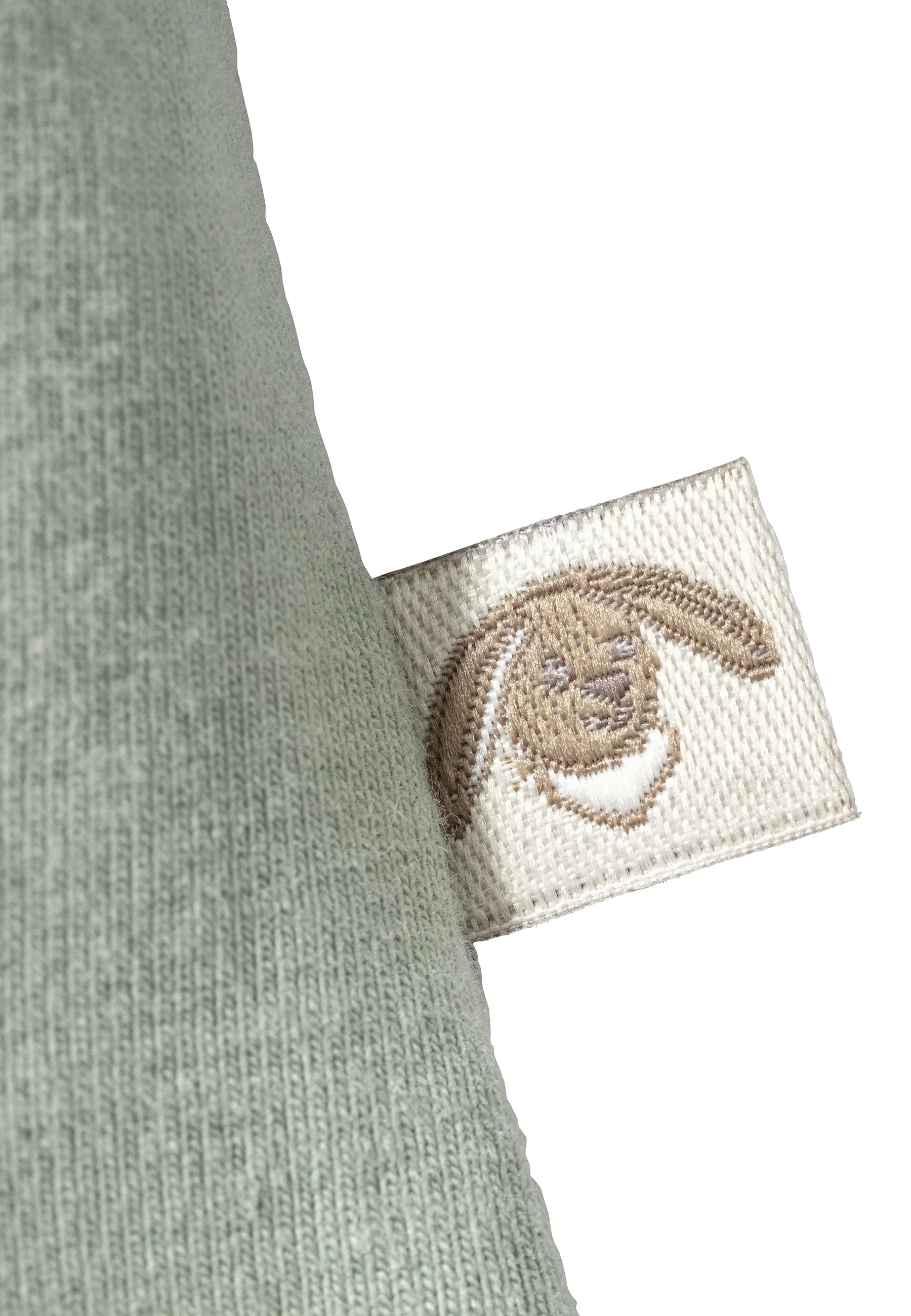 Shirt Hase Happy mit Knopfleiste in steingrün