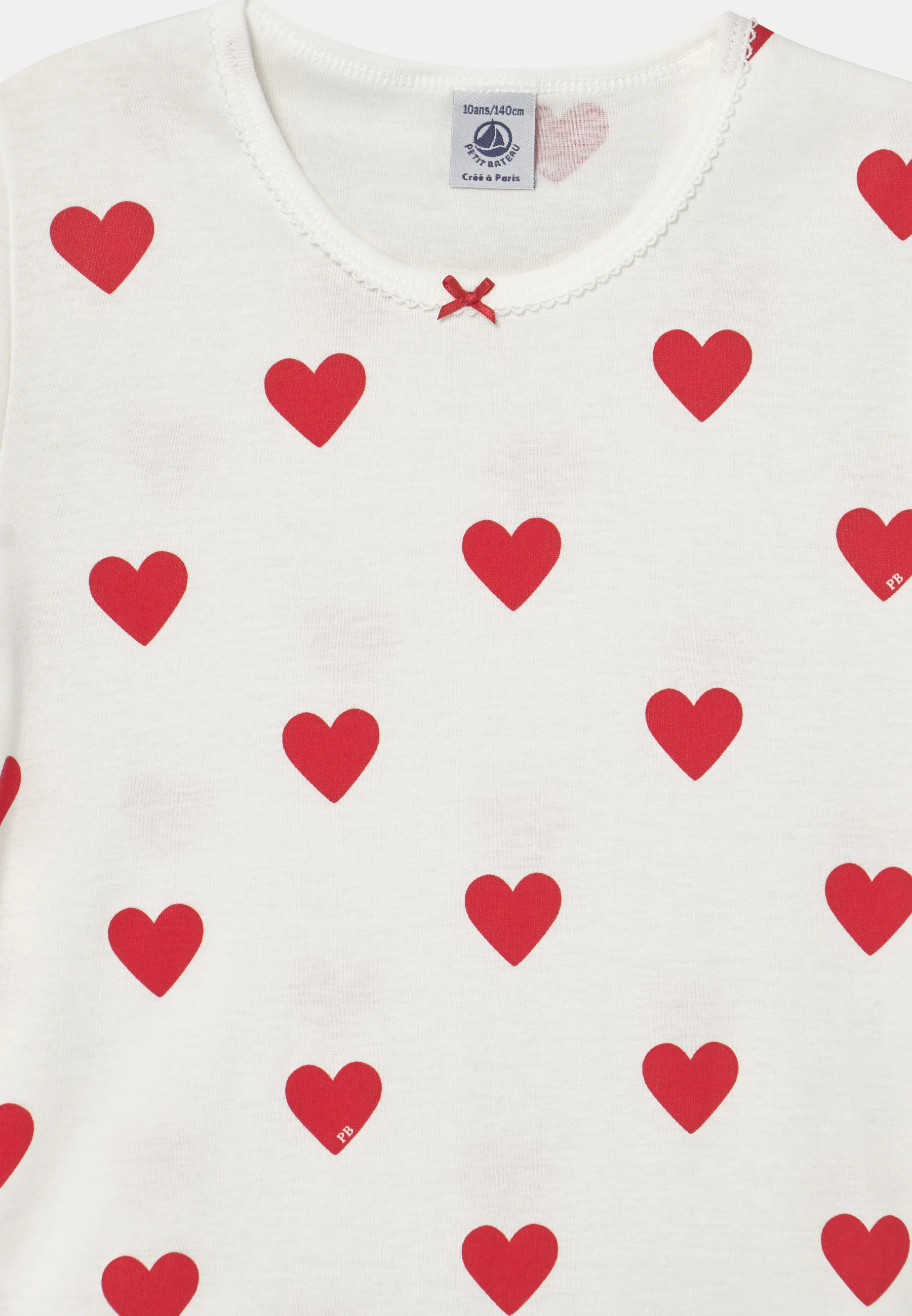 Petit Bateau ESTAMPADO CORAZONES- Pijama