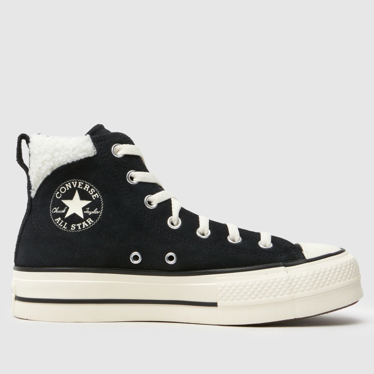 Converse All Star Puff Lift cipők fekete színben
