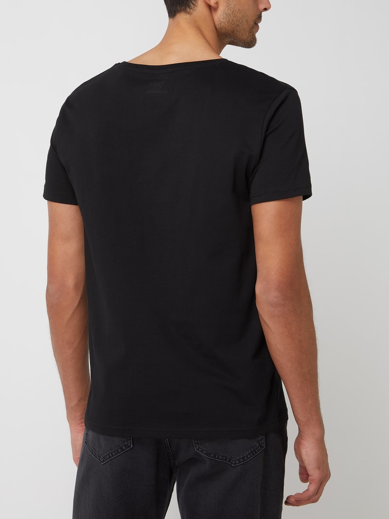 T-Shirt aus Baumwolle im 2er-Pack in schwarz