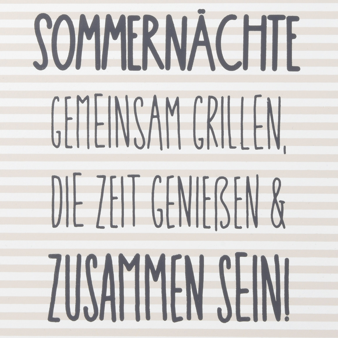 Metall-Schild mit Spruch